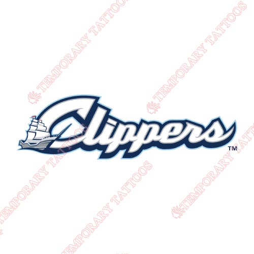 Columbus Clippers Customize Temporary Tattoos Stickers NO.7963